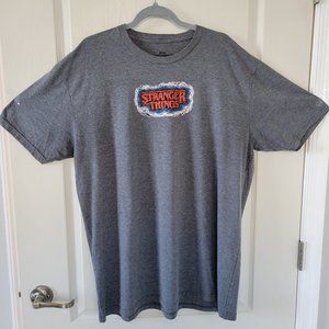 Gray Stranger Things T-Shirt Men's Size 2XL Short Sleeve Top Eleven Waffles